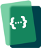 stars on a green background